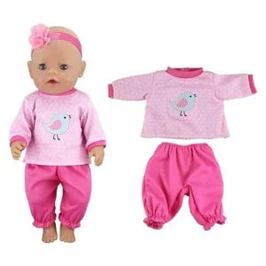 ebuddy 4 juegos de ropa de muñeca incluyen falda superior_3