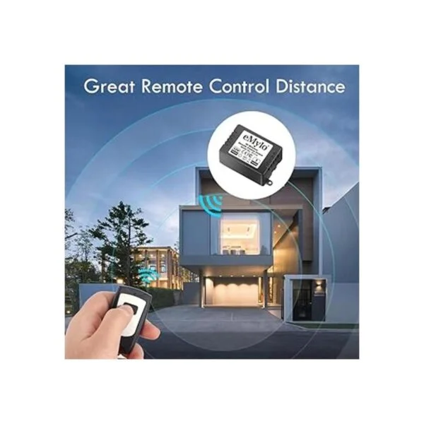 eMylo DC 12V 1 canal 433Mhz RF inalámbrico Relé de control_5