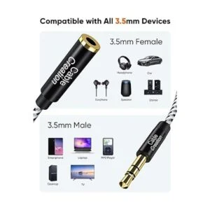 de extensión de auriculares de 0.138 in cable de audio_5