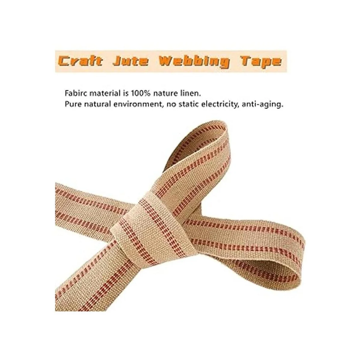 de cinta de yute artesanal rollos de 3.5 x 10 yardas 11