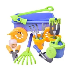 deAO El juego de carretilla y herramientas de jardinería_3