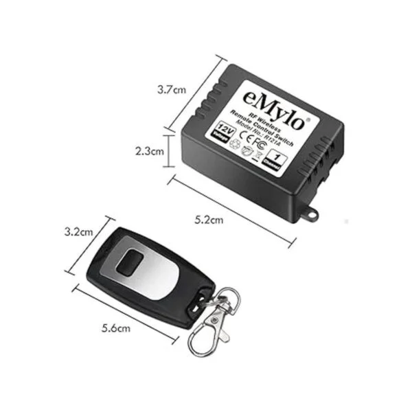 eMylo DC 12V 1 canal 433Mhz RF inalámbrico Relé de control_6