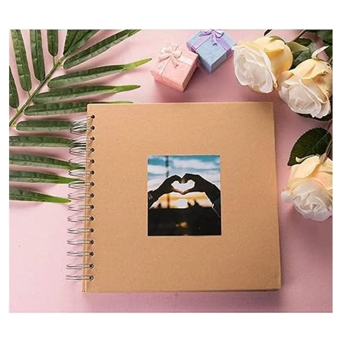 de papel kraft de tapa dura 80 páginas diario en blanco