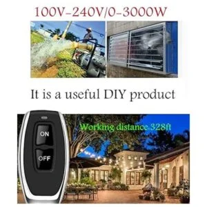 dstfuy Interruptor remoto inalámbrico relé de CA de 110_3