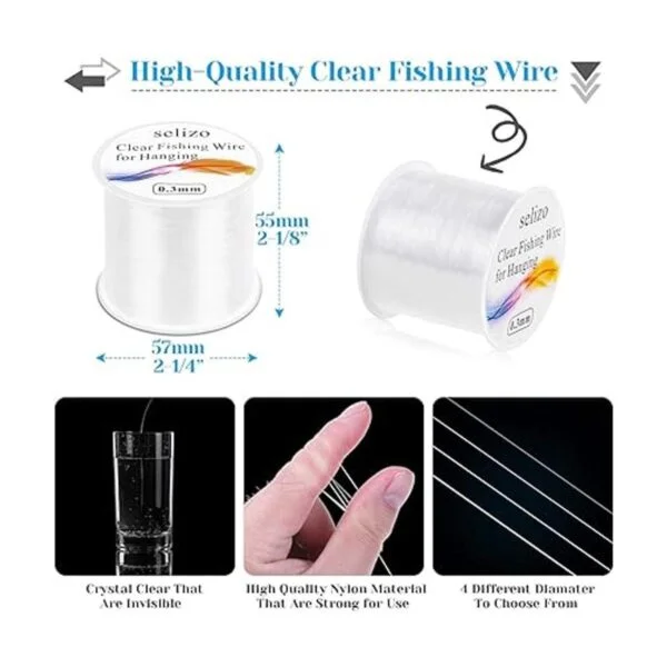 de pesca colgar 4 piezas de hilo de pesca