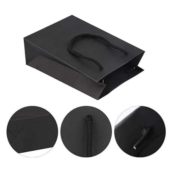 driew Bolsas de regalo color negro paquete de 50 bolsas