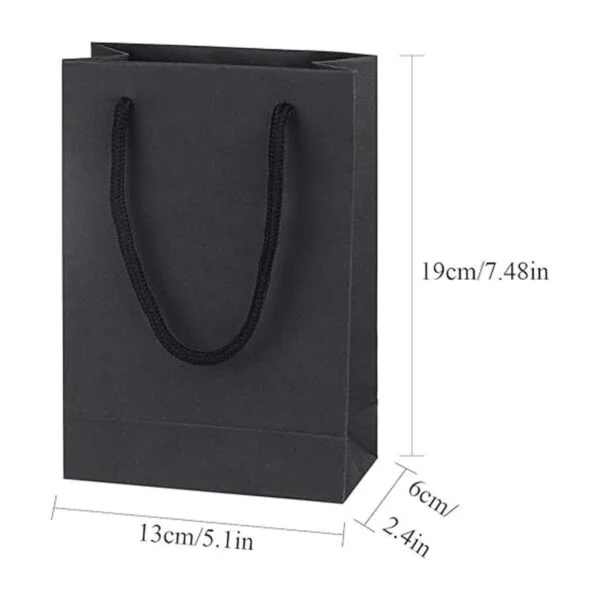driew Bolsas de regalo color negro paquete de 50 bolsas