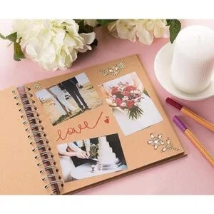 de papel kraft de tapa dura 80 páginas diario en blanco