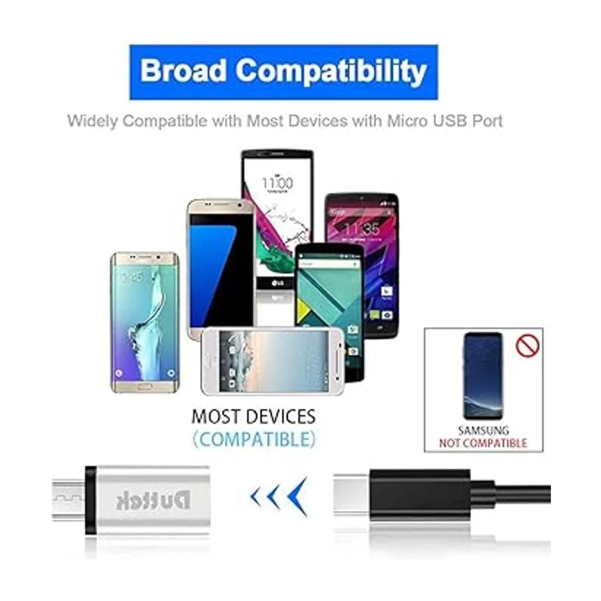 duttek tipo C Adaptador OTG convertidor de USB C hembra a_4