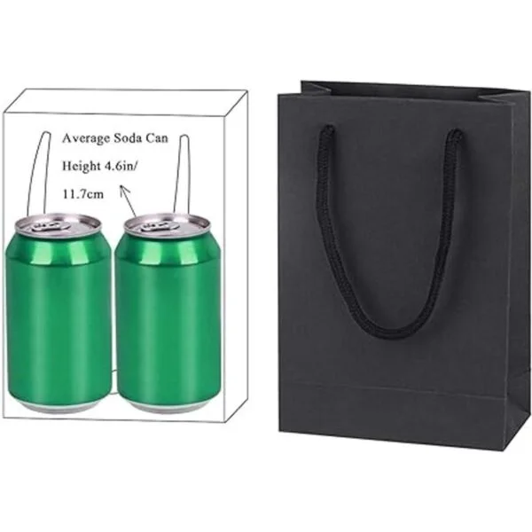 driew Bolsas de regalo color negro paquete de 50 bolsas