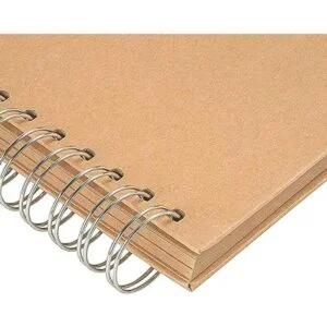 de papel kraft de tapa dura 80 páginas diario en blanco