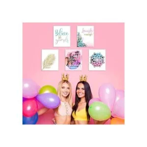 de 9 figuras de flamenco habitación de adolescentes