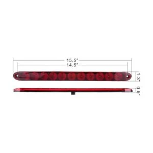cciyu 1 pcs 15 impermeable rojo Sealed 11 LED Light Bar_2