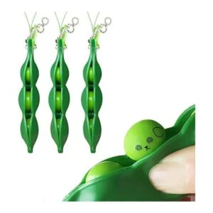 de 3 llaveros Edamame Fidget Toys SqueezeaBean Puchi_1
