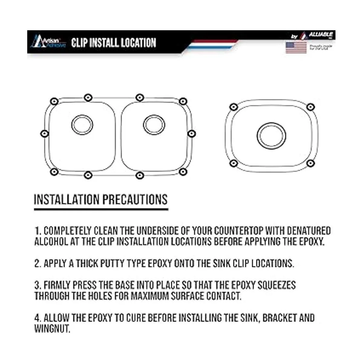 de 10 clips de fregadero de alta calidad clips de