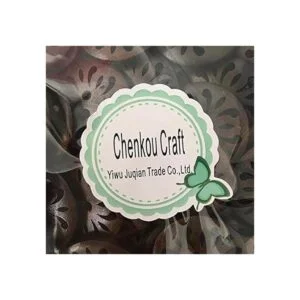 chenkou Craft Pierced Flower Madera Botones 30 mm costura_2