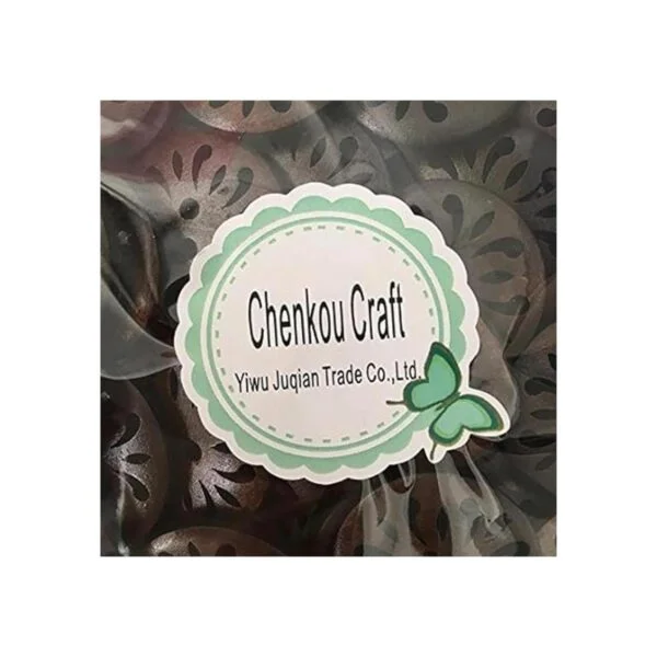 chenkou Craft Pierced Flower Madera Botones 30 mm costura_2