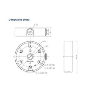 Caja de conexiones impermeable PFA137 soporte para Dahua_3