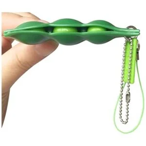 de 3 llaveros Edamame Fidget Toys SqueezeaBean Puchi_5