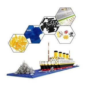 dOvOb Micro Mini Blocks Titanic Juego de construcción con_3