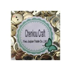chenkou Craft plástico Botón de color dorado ornamento 12_2