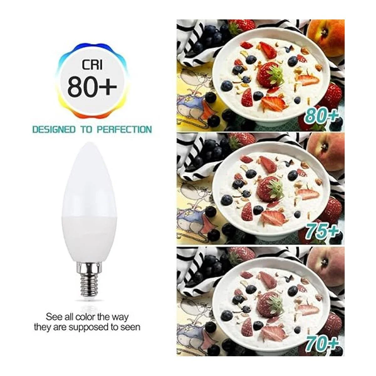 ctkcom 5 W LED Candelabra bombillas 4_4