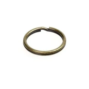 cotowin Pack de 50pcs 1 Antiqued chapado en latón llavero_3