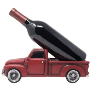 clásico Pickup Truck Botella de vino titular Estatua o_3