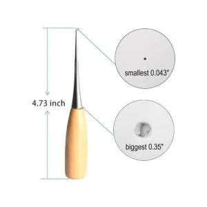 colink aleación de acero mango de madera punzón cónicos de_4