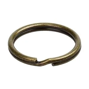 cotowin Pack de 50pcs 1 Antiqued chapado en latón llavero_1