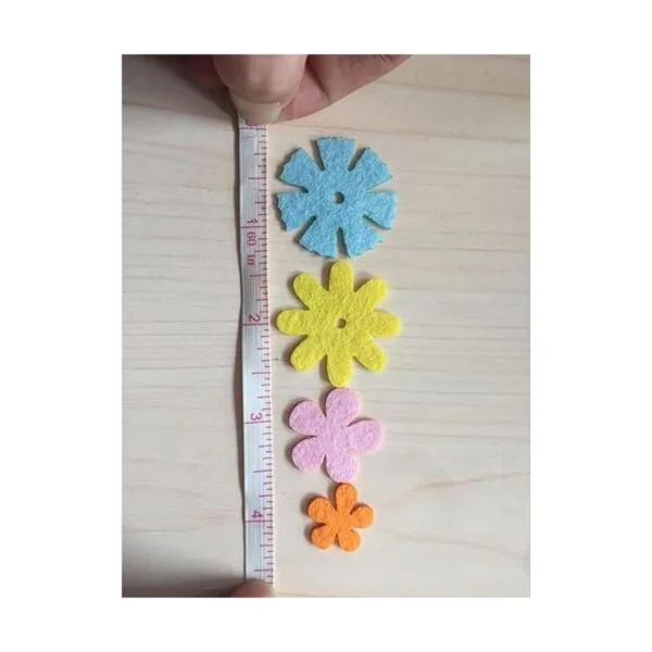 carykon 3 Estilos Flores de fieltro color surtidos 160 pcs