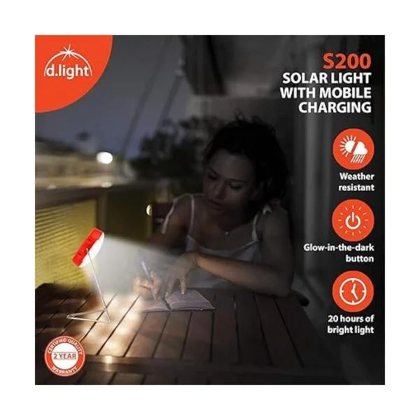 d.light S200 Linterna solar portátil y cargador de_3