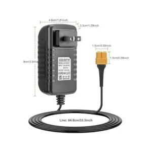 crazepony AC a adaptador de alimentación DC 12 V 3 A XT60_5