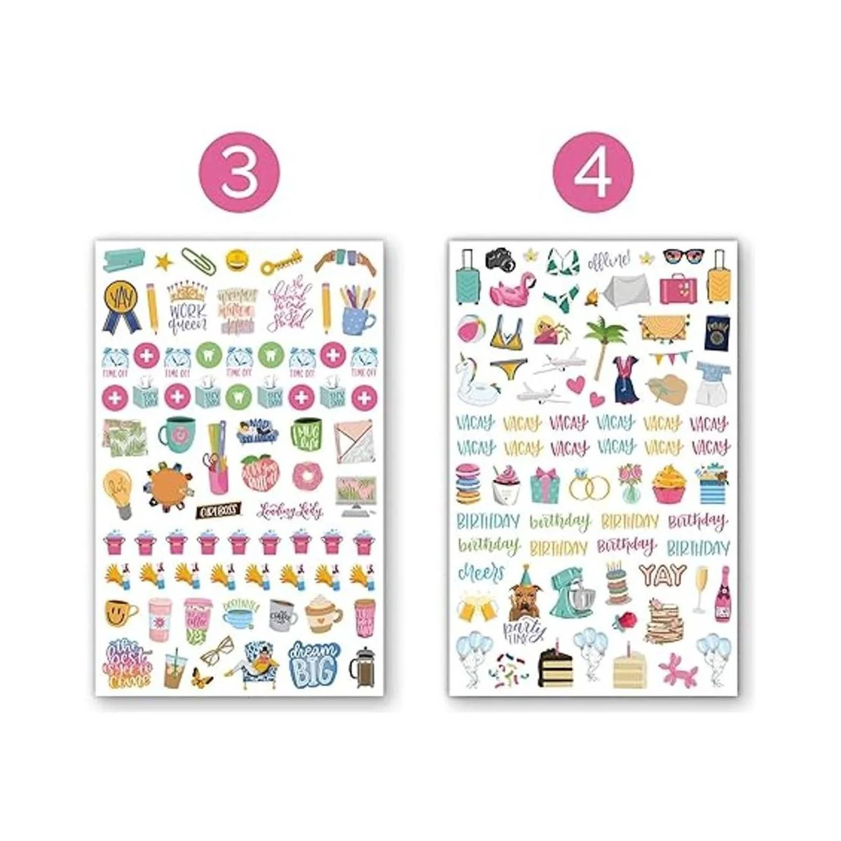 bloom daily planners Hojas de adhesivos clásicos para_3