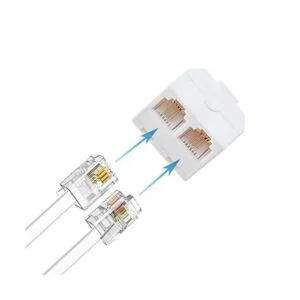bidireccional paquete de 4 conectores de pared RJ11 6P4C_2
