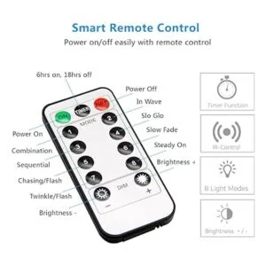 buways Luces de hadas paquete de 2 unidades funciona con_6