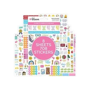 bloom daily planners Hojas de adhesivos clásicos para_1
