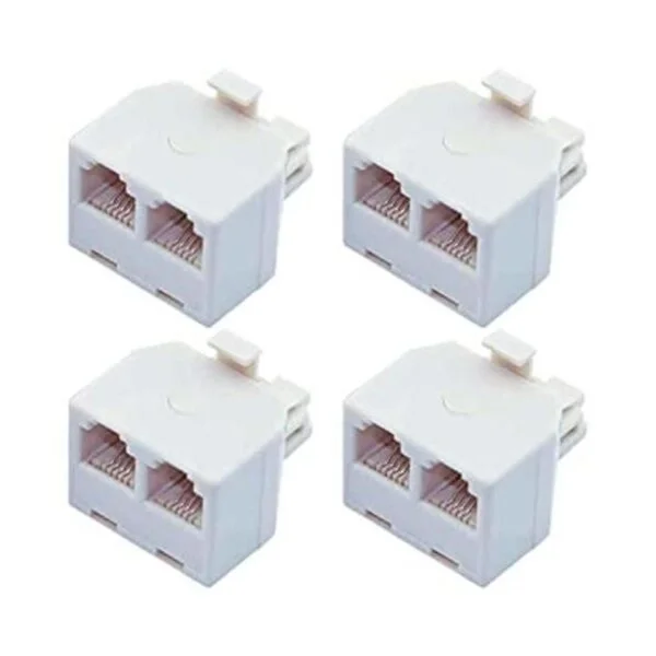 bidireccional paquete de 4 conectores de pared RJ11 6P4C_1
