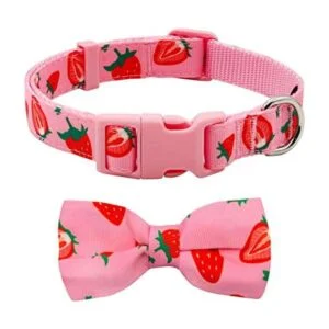 azuza Collar de perro de corbatín collar de perro suave