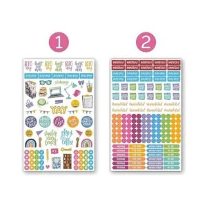 bloom daily planners Hojas de adhesivos clásicos para_2