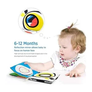 beiens Juguetes de libros para bebés libros en blanco y_3