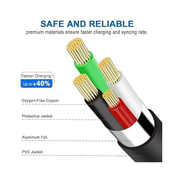 cable USB de 90 grados paquete de 2 unidades de 6 pies_3