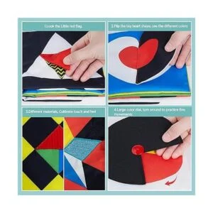 beiens Juguetes de libros para bebés libros en blanco y_4