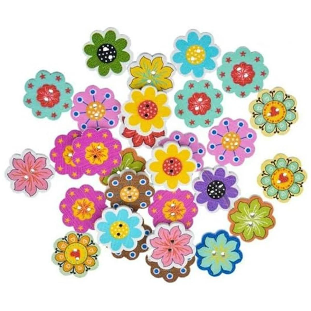 akoak 50 piezaspaquete 20 mm. multicolor botones de_1