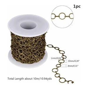 arricraft Cadenas de bronce antiguo de 32.8 ft cadenas de