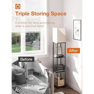 addlon Lámpara de pie LED moderna con bombilla LED de 3_3