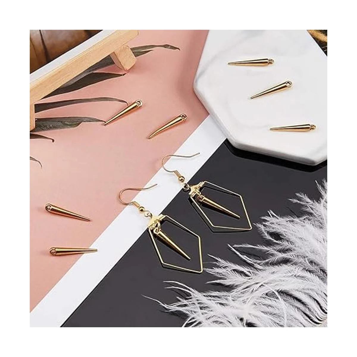 arricraft Colgantes de cuentas de espiga Metal