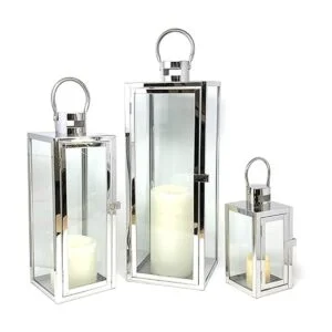 allgala Juego de 3 faroles extra grandes modernos y_3