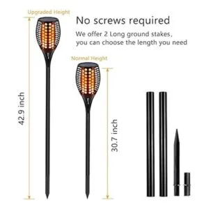 aityvert Solar Garden Light 96LED Paisaje Iluminación_2