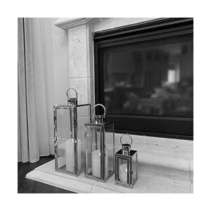 allgala Juego de 3 faroles extra grandes modernos y_4